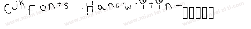 CjkFonts Handwritin字体转换